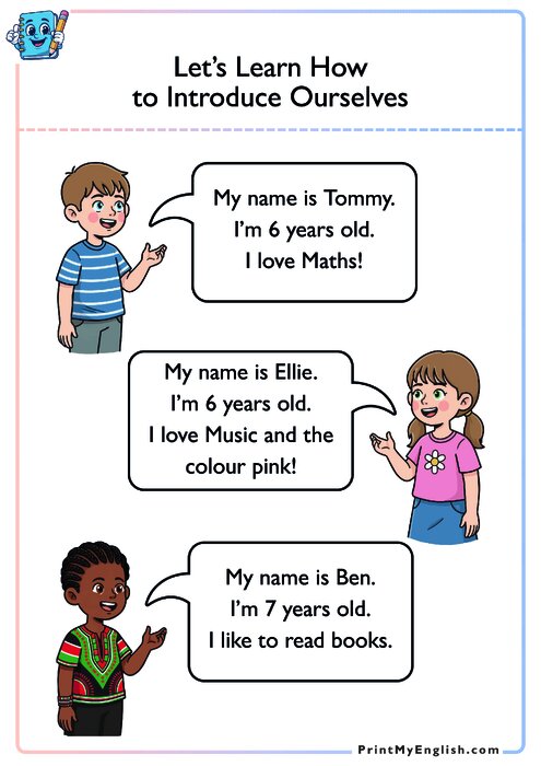 Let’s Learn How to Introduce Ourselves