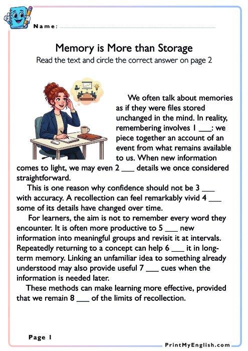 Memory is More Than Storage