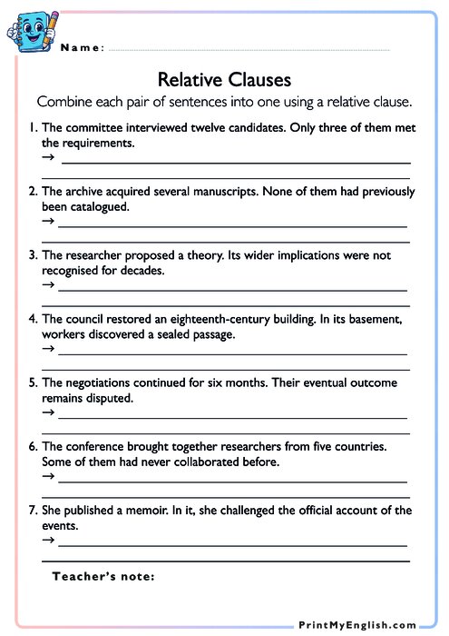 Relative Clauses