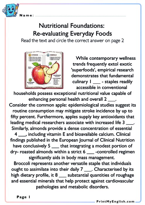 Nutritional Foundations: Re-evaluating Everyday Foods