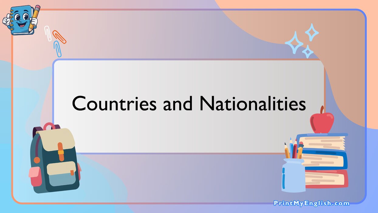 Countries and Nationalities