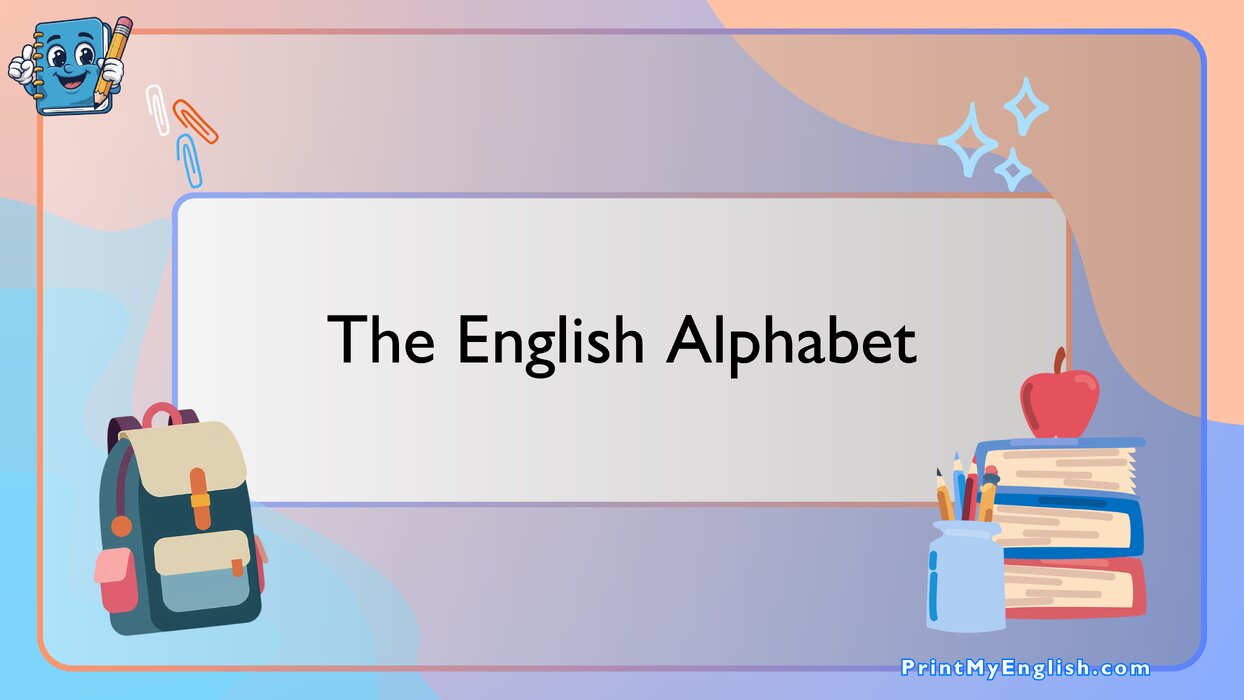 The English Alphabet