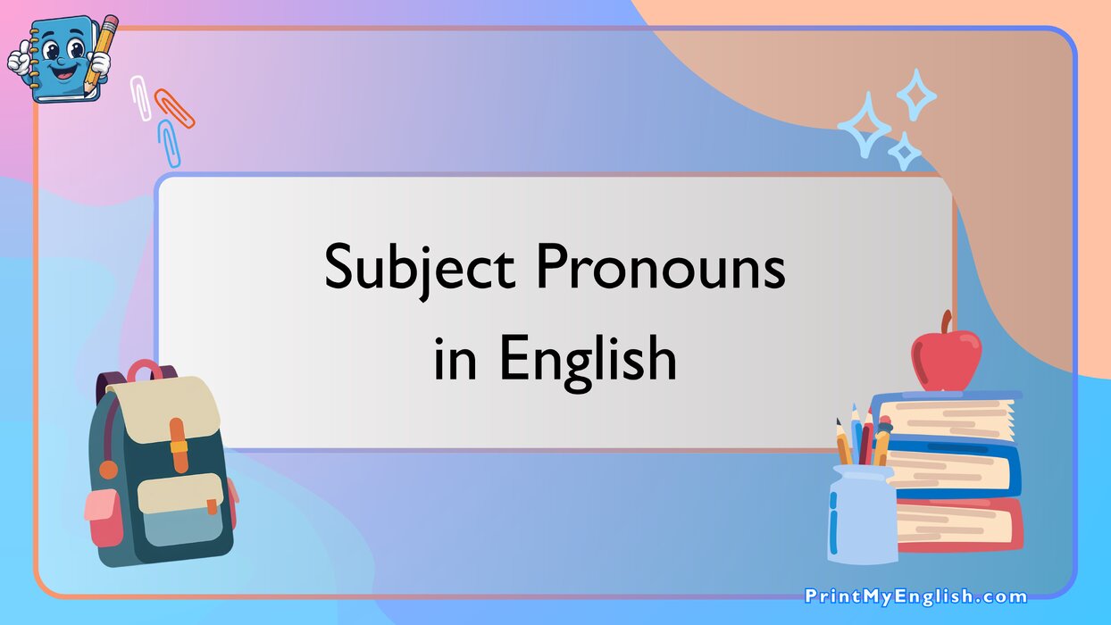 Subject Pronouns